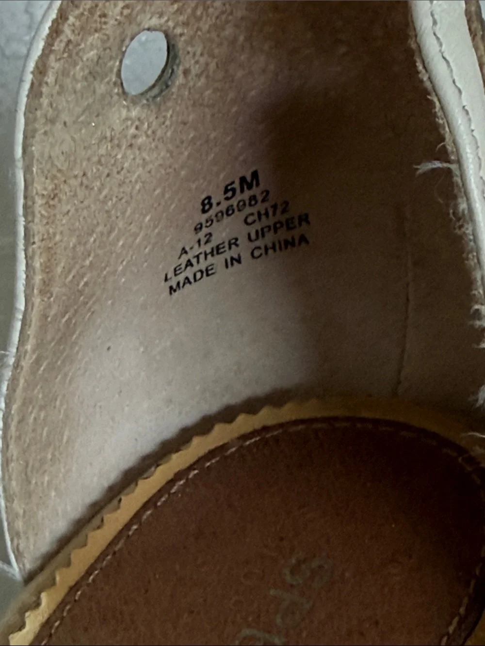 Sperry White and Gold Leather Lace-Up Espadrille Wedge Sandals